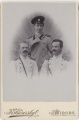 Обер-офицеры Выборгского крепостного пехотного батальона, слева предположительно Владыкин Е. В. и Соломатин Н. Г. 1900.jpg