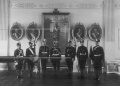 Саперы батальона в форме образца 1912 года в офицерском собрании батальона..jpg